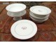 83 pieces porcelain tableware set Paris Bourgeois Rue St-Honoré XIXth