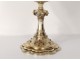 Chalice paten silver vermeil Minerve Armand-Calliat vine chalice case nineteenth