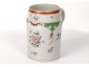 Large porcelain mug Compagnie Indes family pink bat eighteenth