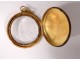 18ct solid gold picture holder with gold foliage ribbons 19th century