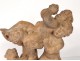 Terracotta sculpture group putti Cherub Bacchus goat Clodion nineteenth