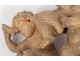 Terracotta sculpture group putti Cherub Bacchus goat Clodion nineteenth