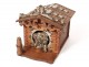 Cigar humidor carved Black Forest niche dog silver metal nineteenth