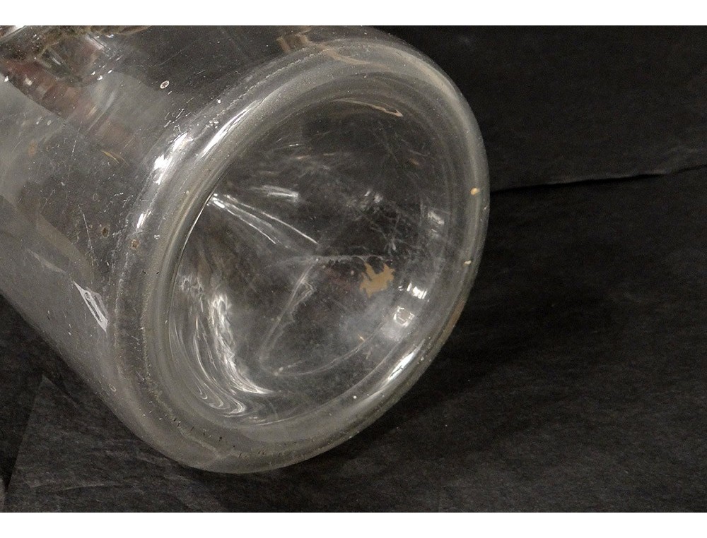 BOUTEILLE VERRE Soufflé XIXe PIEGE à VAIRONS PECHE ANCIENNE Jus De Grenier D