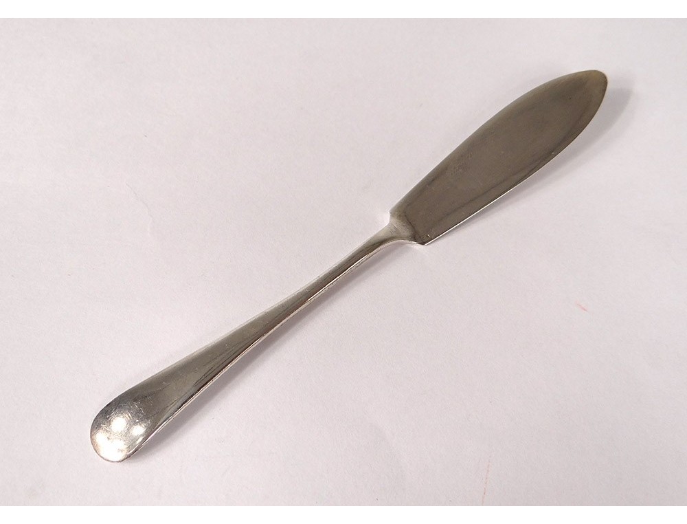 Small English sterling silver butter knife Birmingham silver 14gr XXth