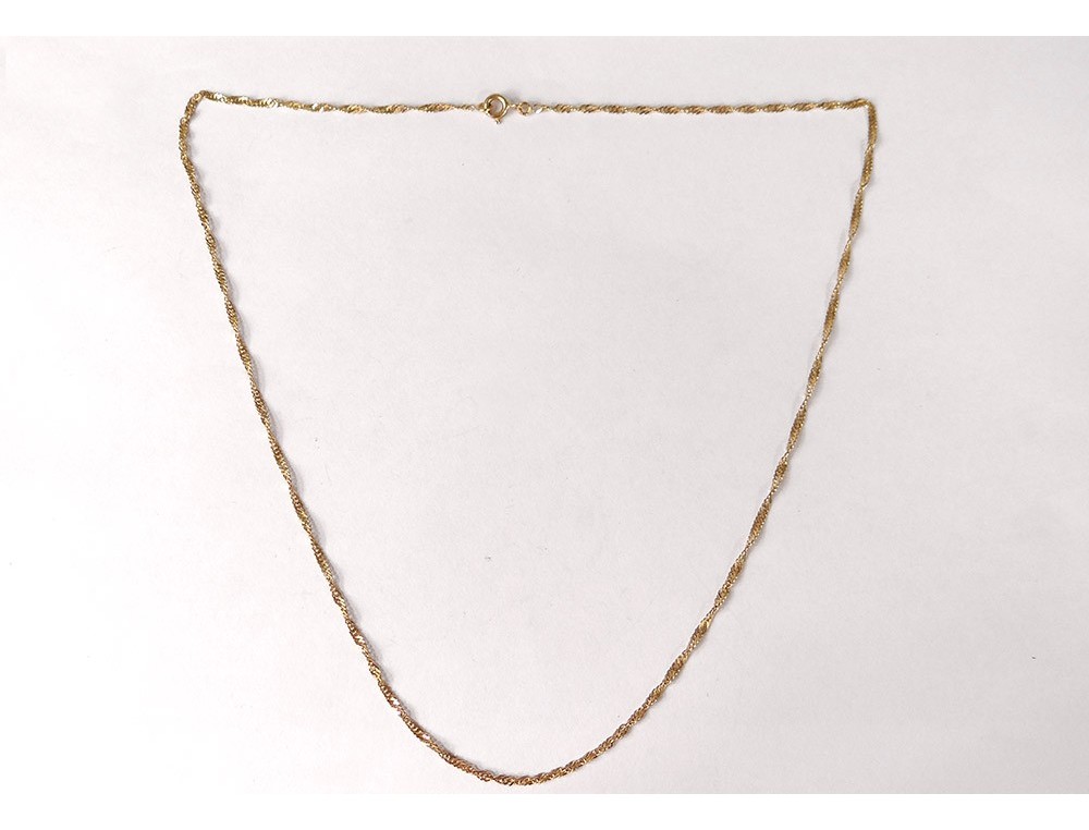 Chaîne En Or 18 Carats - Collier Classique, Occasion, Longueur à Vérifier