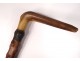 Cane old wood spiny knob horn antique french cane nineteenth century