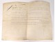 Letter load sub-lieutenant Louis XVI 1786 Dessoffy Oberkirch hussard 18th
