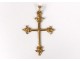 Breton cross pendant solid gold 18K goldsmith Pierre Toulhoat 6.27gr twentieth