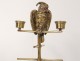 Large ring holder candle holder jewelry matches bronze gilt parrot nineteenth