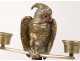 Large ring holder candle holder jewelry matches bronze gilt parrot nineteenth