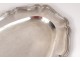 Solid silver oval dish Minerva monogram sterling silver 1143gr nineteenth