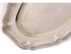 Solid silver oval dish Minerva monogram sterling silver 1143gr nineteenth