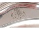 Solid silver oval dish Minerva monogram sterling silver 1143gr nineteenth