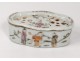 Chinese Porcelain Cricket Box Mandarin Nineteenth Servants