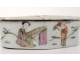 Chinese Porcelain Cricket Box Mandarin Nineteenth Servants