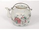 Chinese porcelain teapot Mandarin characters Tongzhi chinese nineteenth