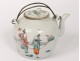 Chinese porcelain teapot Mandarin characters Tongzhi chinese nineteenth