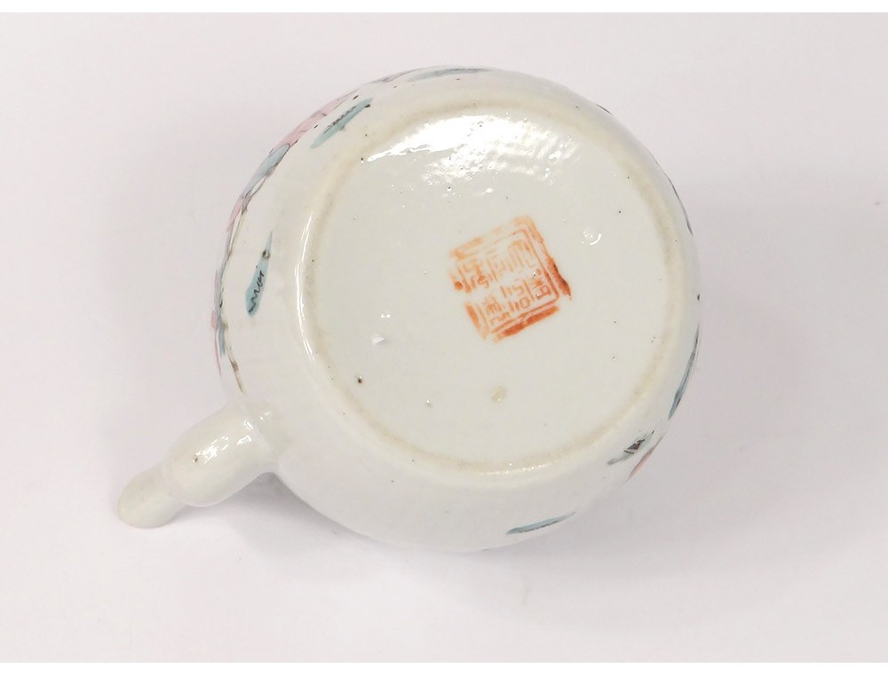 Chinese porcelain teapot Mandarin characters Tongzhi chinese