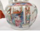 Chinese porcelain teapot characters pagodas dragon dancers Chinese twentieth