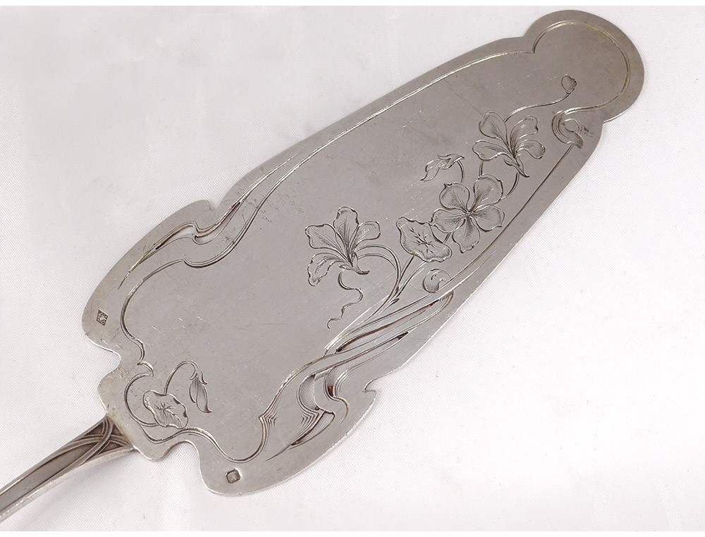 Pelle à gâteau en argent massif poinçon Minerve style ART DÉCO - N°2