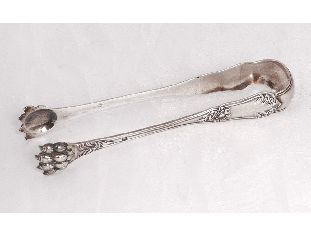 Cuillère Et Pince à Sucre Vintage En Argent Massif - Marque AUELHAHN, Ancien