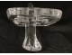 Crystal flower vase Lalique France model Sylvie doves twentieth century