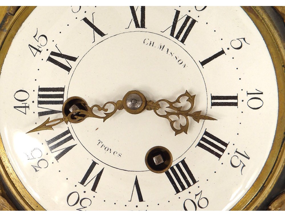 Horloge Murale Ancienne XIXème - Mécanisme Fonctionnel - Patine D'époque
