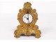 Pendulette cartel miniature Louis XV gilt bronze clock nineteenth clock