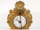 Pendulette cartel miniature Louis XV gilt bronze clock nineteenth clock