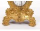 Pendulette cartel miniature Louis XV gilt bronze clock nineteenth clock