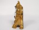 Pendulette cartel miniature Louis XV gilt bronze clock nineteenth clock