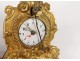 Pendulette cartel miniature Louis XV gilt bronze clock nineteenth clock