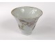 Small bowl with sake Chinese porcelain flowers insect Chinese twentieth century