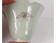 Small bowl with sake Chinese porcelain flowers insect Chinese twentieth century