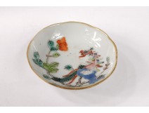 Small Chinese Porcelain Cup Chinese Woman Character Signed Chinese Twentieth
