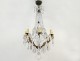 Chandelier 8 lights bronze cut crystal tassels garlands suspension nineteenth