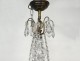 Chandelier 8 lights bronze cut crystal tassels garlands suspension nineteenth