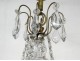 Chandelier 8 lights bronze cut crystal tassels garlands suspension nineteenth