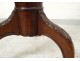 Bassinet mahogany tripod column carved acanthus leaves nineteenth century