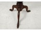 Bassinet mahogany tripod column carved acanthus leaves nineteenth century