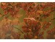 Screen 4 leaves leather Cordoba embossed gilded hunting scenes foliage nineteenth