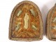 Reliquary double paperolle Saints Agnus dei Relics Modest reliquary 19th