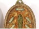 Reliquary double paperolle Saints Agnus dei Relics Modest reliquary 19th