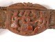 Snuffbox corozo carved characters scenes gallant flowers snuffbox nineteenth