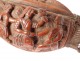 Snuffbox corozo carved characters scenes gallant flowers snuffbox nineteenth
