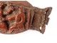 Snuffbox corozo carved characters scenes gallant flowers snuffbox nineteenth