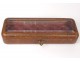 Box glove box embossed leather beveled glass nineteenth century