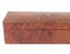 Glove box amboine wood blackened brass marquetry Napoleon III 19th