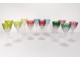 12 Roemers crystal wine glasses Saint-Louis color model Tommy twentieth